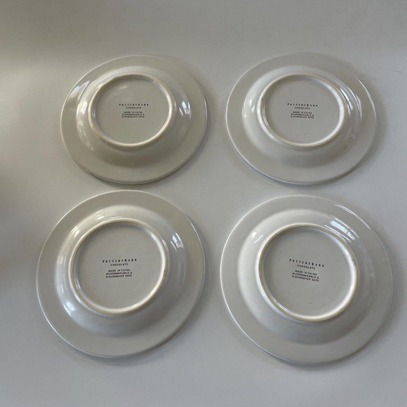 Set of 4 Pottery Barn Chocolat Delespaul-Havez Salad Plates French Decor - Picture 2 of 16